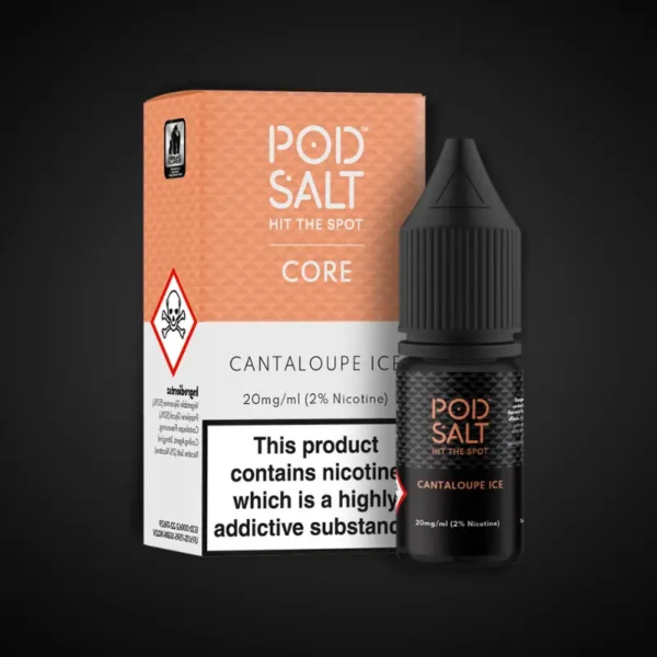POD SALT CANTALOUPE ICE 10ML NICOTINE SALT E-LIQUID