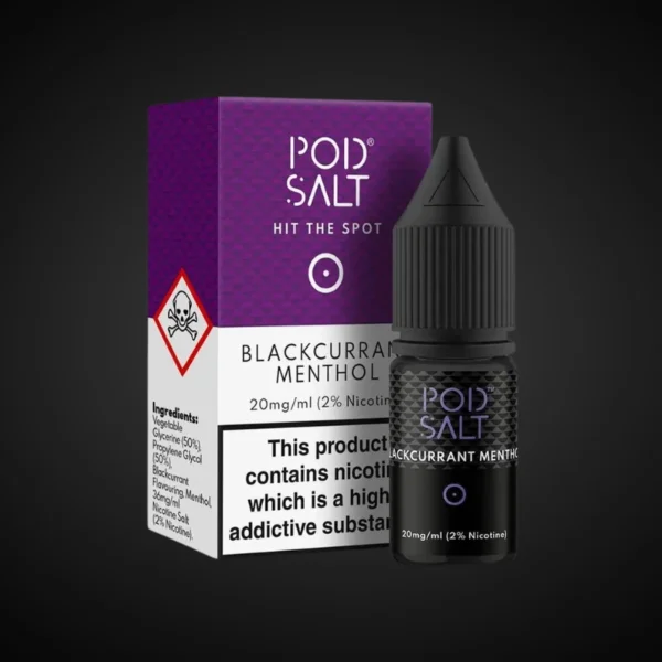 POD SALT BLACKCURRANT MENTHOL 10ML NICOTINE SALT E-LIQUID