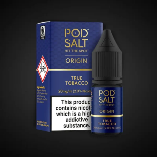 POD SALT TRUE TOBACCO 10ML NICOTINE SALT E-LIQUID