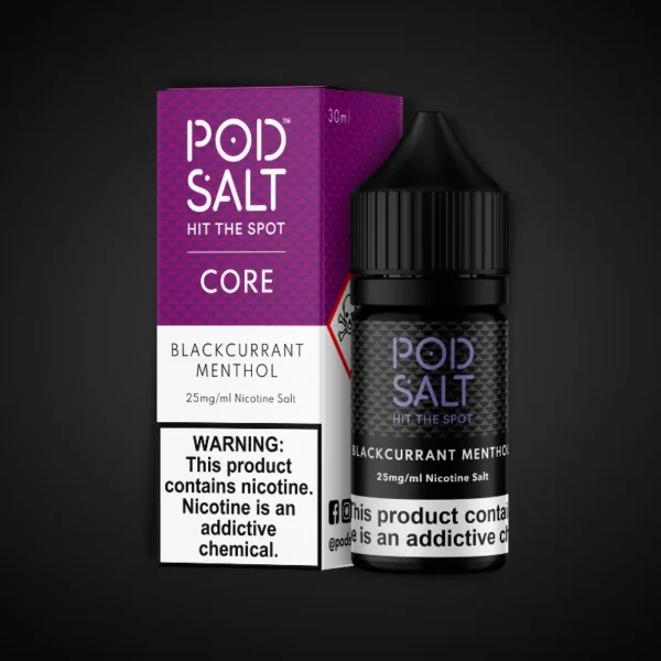 POD SALT BLACKCURRANT MENTHOL 30ML NICOTINE SALT E-LIQUID