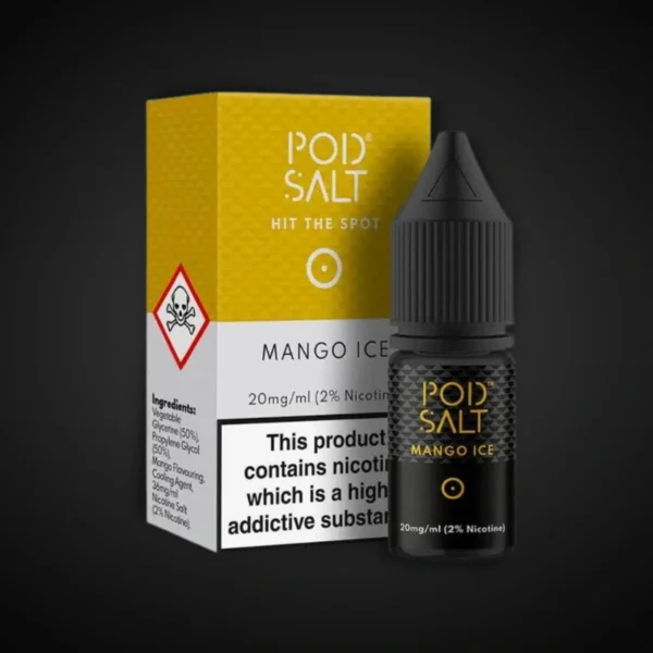 POD SALT MANGO ICE 10ML NICOTINE SALT E-LIQUID