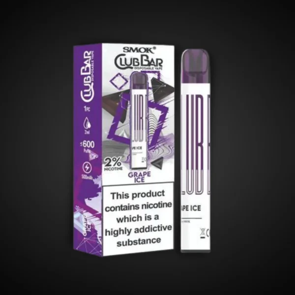 Club Bar Disposable Grape Ice