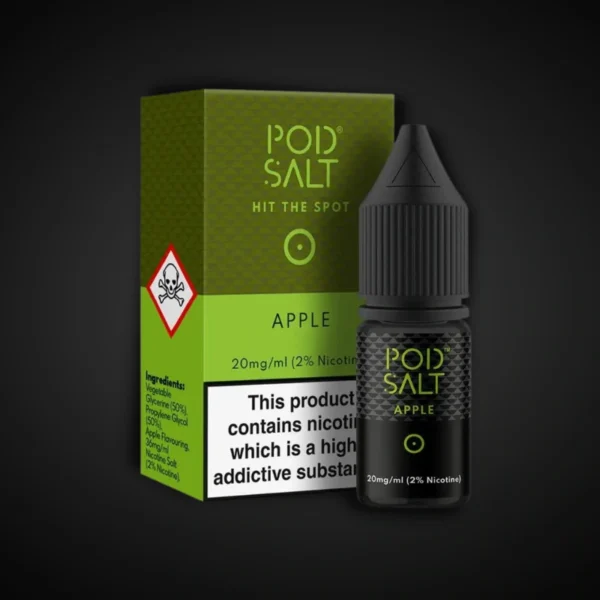 POD SALT APPLE 10ML NICOTINE SALT E-LIQUID