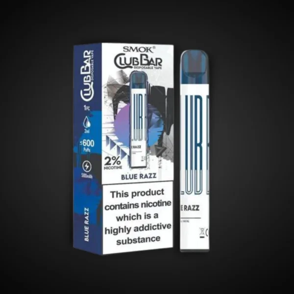 Club Bar Disposable Blue Razz