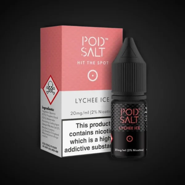 POD SALT LYCHEE ICE 10ML NICOTINE SALT E-LIQUID