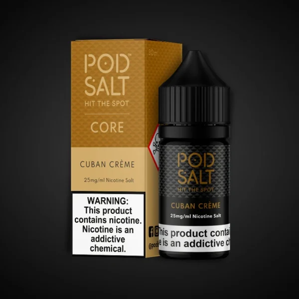 POD SALT CUBAN CREME 30ML NICOTINE SALT E-LIQUID