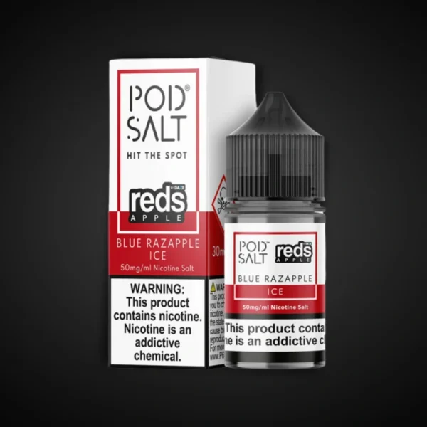 POD SALT BLUE RAZAPPLE ICE FUSIONS 30ML NICOTINE SALT E-LIQUID